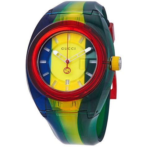 gucci watch multicolor|gucci most expensive watch.